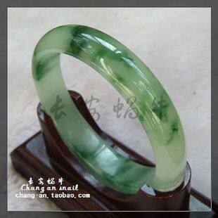 绿飘花 缅甸翡翠手镯 玉镯子 108元 性价比之王（送精美盒）