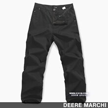 【5151m】DEERE MARCHI 时尚简约纯棉水洗直筒休闲裤 DM203