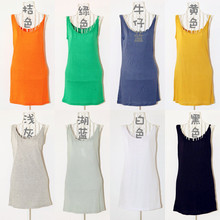 【PANPAN】TS-067打底王百搭不规则设计莫代尔棉吊带长款背心特价