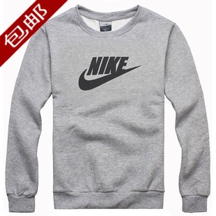  耐克/Nike 秋冬新品男装抓绒加厚卫衣 韩版休闲套头圆领情侣卫衣