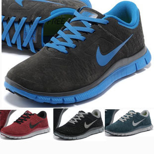  耐克跑步鞋冬季款正品男鞋反毛皮运动鞋男式慢跑鞋旅游4.0面