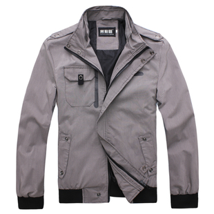 2012  new spring clothing man jacket coat small grid leisure men's clothing jacket