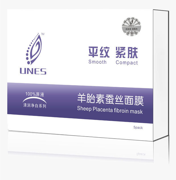 【UQ03M】UNES 羊胎素蚕丝面膜 紧致肌肤 抗老 抚平细纹19.8元/片