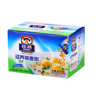  【天猫超市】桂格滋养燕麦粥鸡茸玉米味 180克/盒（30g*6包）