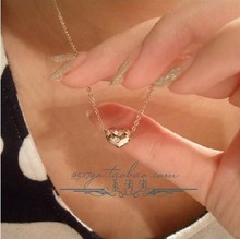clavícula Cartier Cartier collar de Cartier collar de oro rosa con forma de corazón collar de diamantes de Cartier