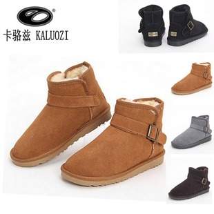  xdx雪地靴 秋冬全真牛皮低筒短靴棉鞋子男生女士鞋 清仓正品5855