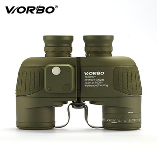 Worbo/惟博带测距罗盘 高端军标充氮防水双筒望远镜夜视高清