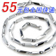 包邮韩版<span class=H>饰品</span><span class=H>男</span>士项链热销四维切面钛钢项链生日礼物不褪色不生锈
