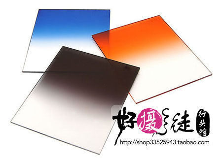 天涯 方型渐变镜套装 渐变蓝+日落渐变+渐变灰+托架+转接环 OEM