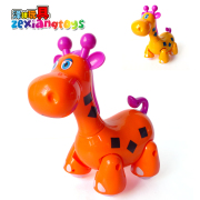 0-3岁儿童电动音乐卡通玩具，长颈鹿益智长颈鹿，摇头音乐灯光动物