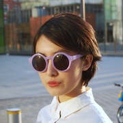 潮人时尚欧美圆形女士眼镜 圆框太阳镜 复古墨镜 9色可选