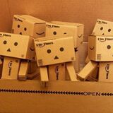 可爱Danboard<span class=H>娃娃</span>手办小盒纸箱人 益智拼装<span class=H>玩具</span><span class=H>模型</span> 可动<span class=H>人偶</span>公仔