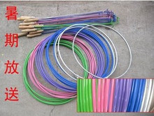 彩色实心滚铁环 滚铁圈 传统玩具 粉蓝绿紫银 趣味运动会
