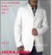 JACK JONES 07韩版修身款 白色三扣