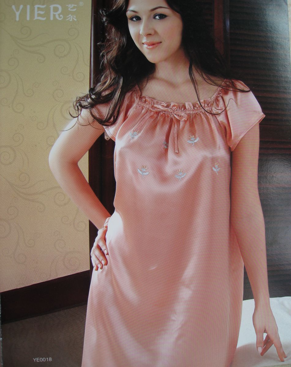 100% Real silk Seoul Arts quality goods Silk pajamas Silk Lingerie Embroidered princess dress YE0018 The special offerin the Lingerie/Men's underwear/Tracksuit , Lingerie category - from Buy2taobao.com to provide professional Taobao agent buy service