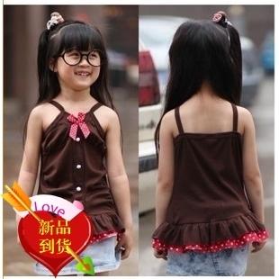  吊带背心儿童吊带衫女童韩版夏款热销t恤爆款女童吊带背心夏
