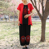 淘宝网母亲节礼物 中老年服装B139气质妈妈装 中年人服装 夏装时尚套装
