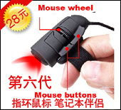【第六代微型】USB指环鼠标 光电鼠标 手指鼠标 USB拇指鼠标