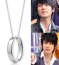 Gangas TVXQ atractivo collar collar de Tiffany pareja sola aguja redonda mens collar