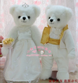 结婚熊婚纱泰迪熊婚纱熊情侣熊结婚对熊结婚礼物宫熊婚车公仔