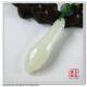 和田玉 白玉羊脂玉山料挂件 玉兰花