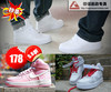 耐克5折板鞋 <span class=H>Nike</span> AF1空军一号高帮鞋张柏芝粉色全白情人节男女鞋