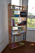 竹屋楠竹书架板式书柜拼装儿童书柜简易简约置物架实木