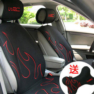 包邮！正品WRC汽车四季坐垫/汽车坐垫/四季垫!火焰(赠对头枕)