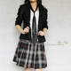 苏格兰格子 经典学院派 薄毛呢 百褶短裙