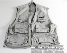 原装正品 NIKON 尼康2010年款灰色摄影背心 摄影马甲