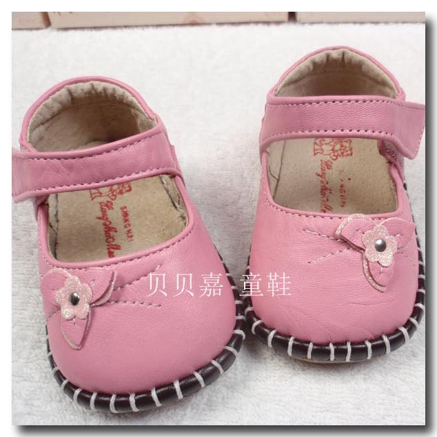 2010年春款专柜正品兄妹猫童鞋058女宝宝鞋羊皮软底防滑学步鞋粉