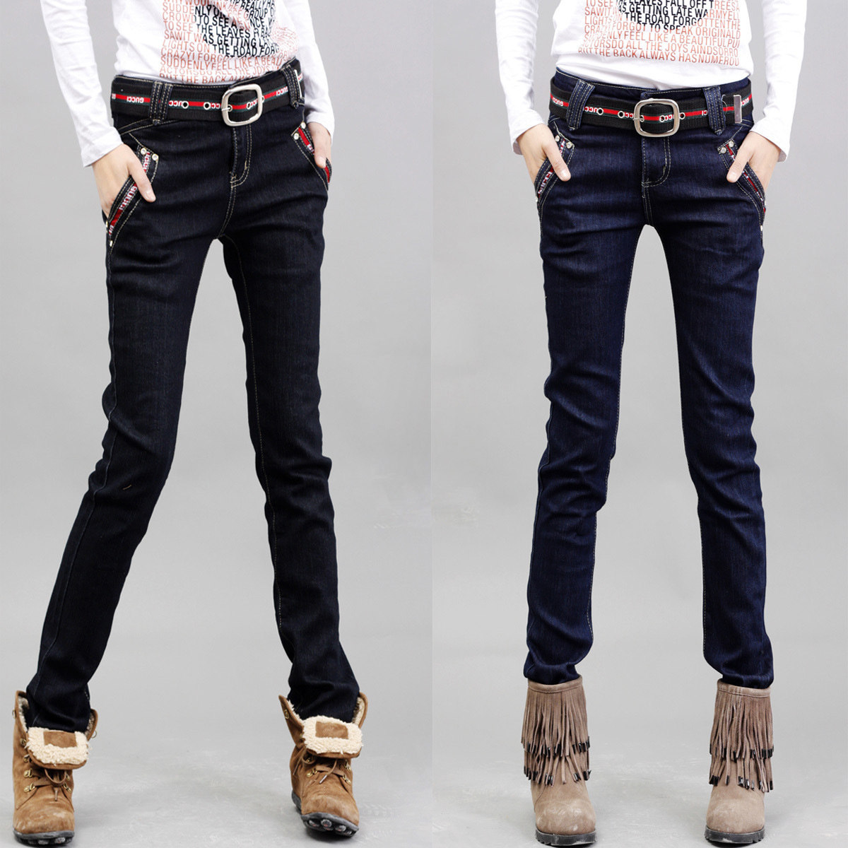 2011品质女裤 显瘦长裤牛仔裤 韩版小脚铅笔裤 女式<span class=H>jeans</span>