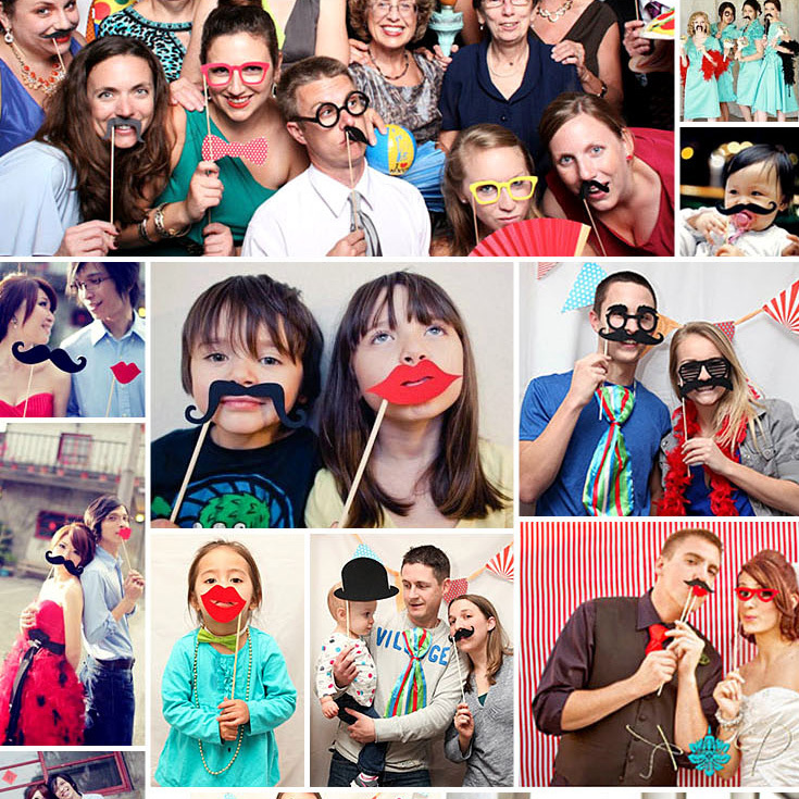 Wedding celebration Funny Kuso Fake beard Dance party perform Wedding dress shot prop hold glasses Lips giftin the Festive supplies/Gift , Tricky supplies category - from Buy2taobao.com to provide professional Taobao agent buy service
