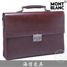2012新款Montblanc/万宝龙真皮包密码锁公文包装卸式提把出差皮包
