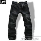 专柜正品 Lee 男士秋冬高品质全棉水洗直筒牛仔裤 1-2398