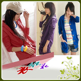 2010春装淑女屋新品韩国09韩版热卖爆款女装甜美开衫长款卫衣外套