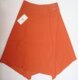 索玛品牌橘色不规则款半身中裙很好的做工质地