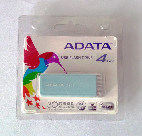 威刚/AData 优盘/U盘 C802 4GB/4g u盘 个性燕尾碟盘 正品 特价