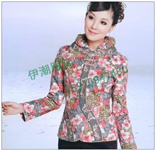 2011冬装夹棉棉衣外套R19繁花绣花改良<span class=H>唐装</span>上衣/新年棉服S-XXXL