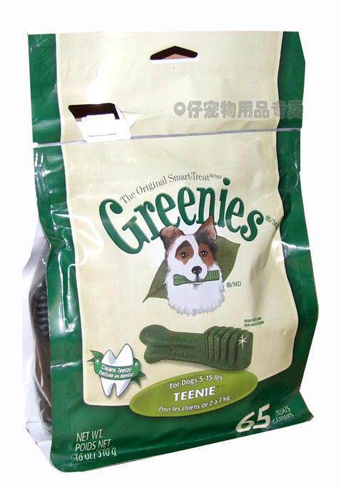 金皇冠 041327 2009新版美国绿的Greenies洁齿骨特小号65支装