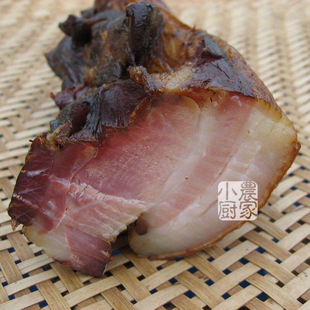 四川特产~自制农家腊肉（二刀腊肉500g）柏丫烟熏/另售香肠泡菜