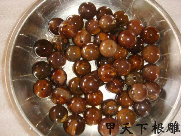 【甲天下根雕】硅化木、木化石、树化玉天然A货手珠