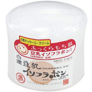 MS 皇冠 日本人气豆乳MISS FACE 润白修护按摩霜 80g
