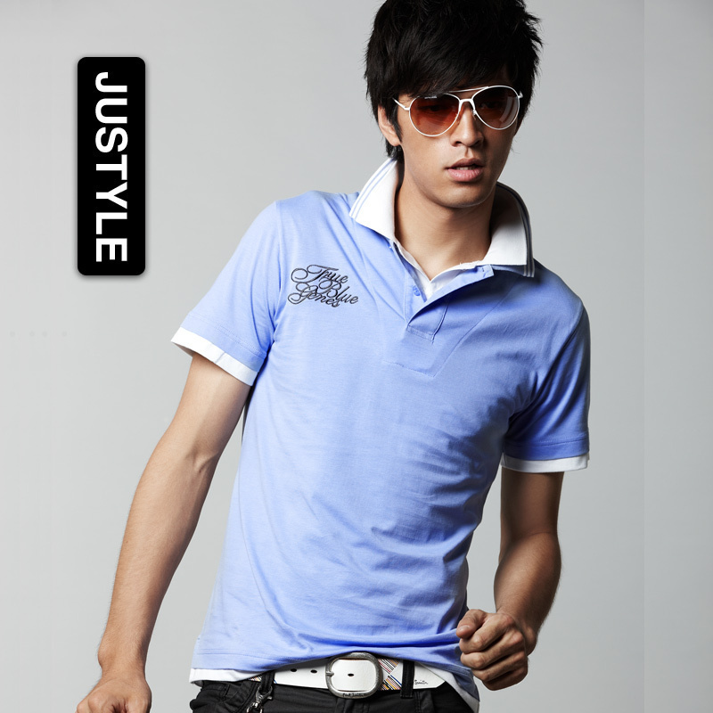 新款POLO衫短袖男装纯棉 皇冠两色 批发特价