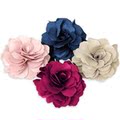 红特价 韩国正品 Elisha日韩山茶花朵绸布两用胸针发饰HL8008