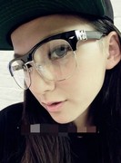精工文艺潮男女vintage眼镜架复古半框平光镜tr90超轻韩寒眼镜框