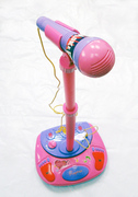 儿童话筒玩具话筒娃娃麦克风，儿童麦克风可调音带，支架可接mp3