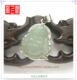 迎新年，大鱼上树A货翡翠银镀18K白金佛