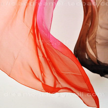 现货Plume sunrise真丝半透140cm×140cm 丝巾