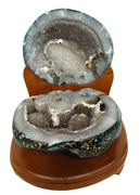 天然白水晶聚宝盆摆件发财洞水晶玛瑙聚宝盆原石9.3公斤含水晶花